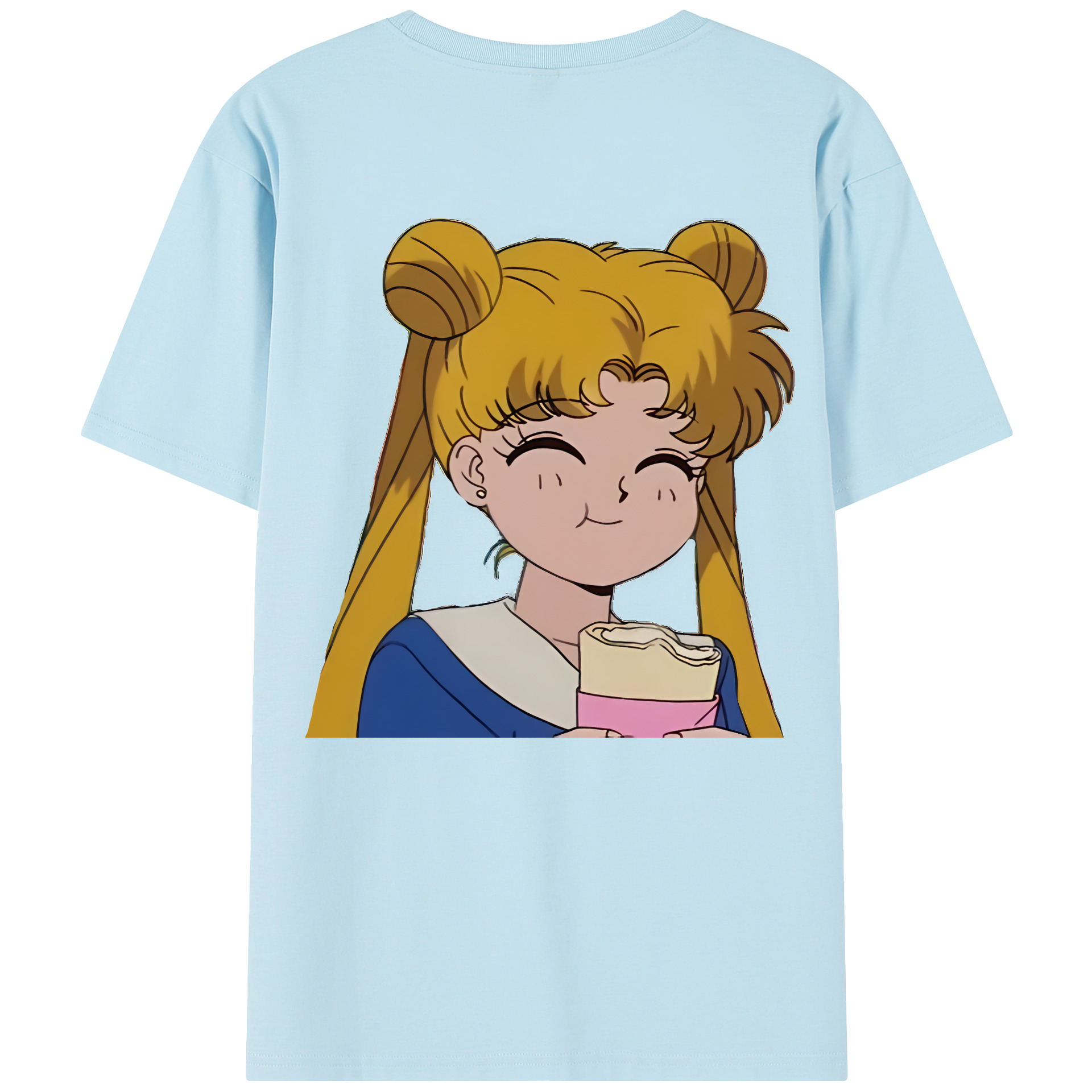 （画像用） 美少女戦士セーラームーン 愛野 美奈子 あいの みなこ Sailor Moon Aino Minako 綿100％半袖Tシャツ（背面プリント）